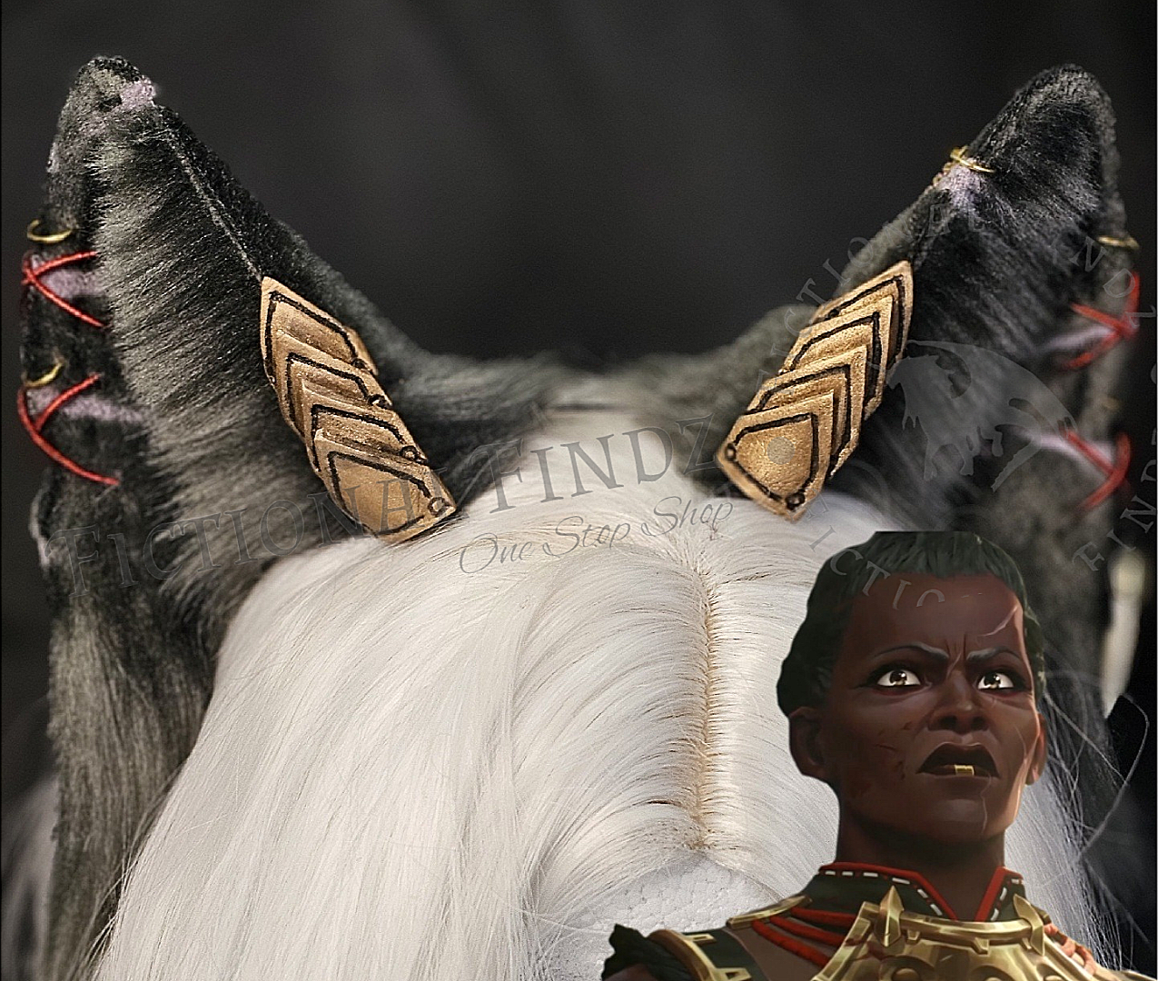 Ambessa- 'The Matriarch of War' Arcane Themed Wolf Ears