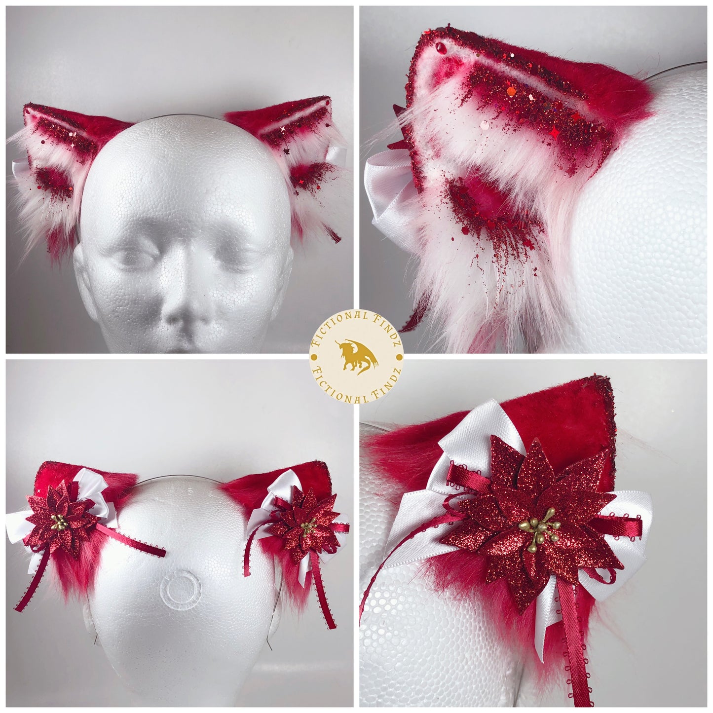 Poinsettia Cat Ears