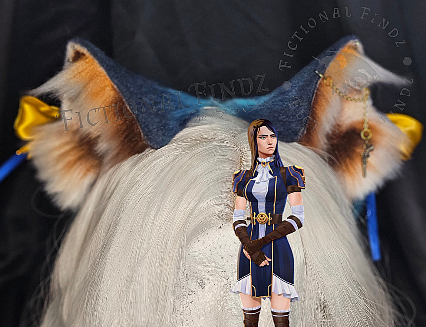 Caitlyn- 'The Sheriff of Piltover' Arcane Themed Cat Ears