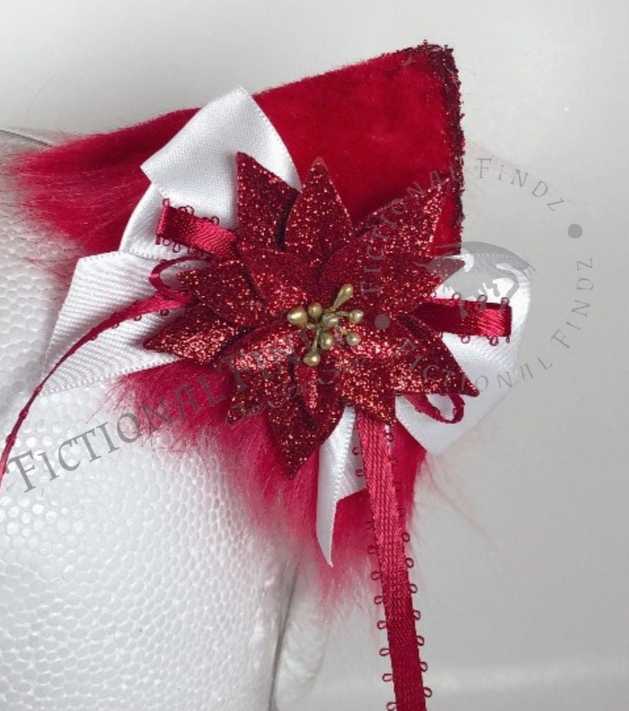 Poinsettia Cat Ears